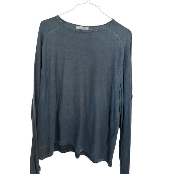 Rag & Bone Tops - Rag & Bone T-Shirt Clayton Cotton Crew Neck Blue Size 2XL